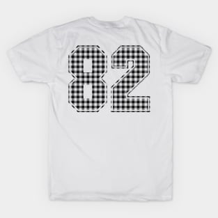 Plaid Number - 82 - Dark T-Shirt